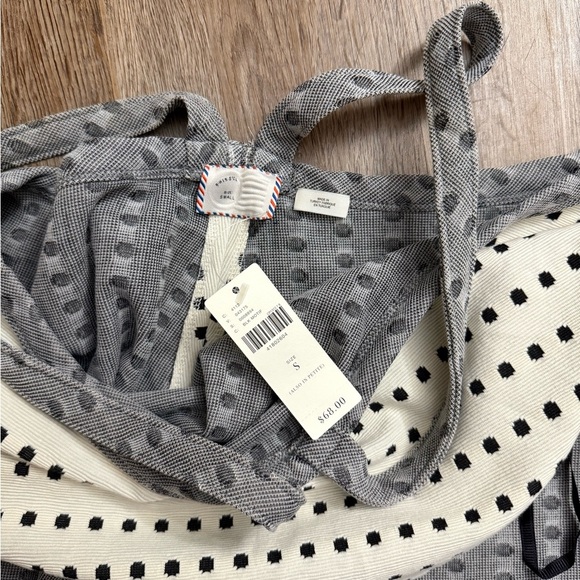 Anthropologie • Postmark • Jemma Polka Dot Jacquard Swing Halter Top - Picture 4 of 10